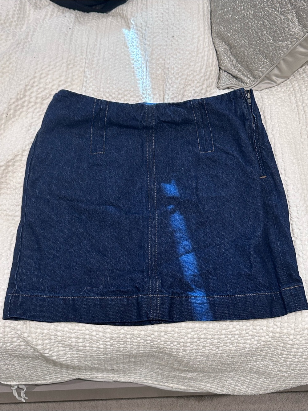 Madewell Dark Blue Denim Mini Skirt